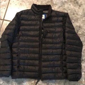 Black puffer jacket